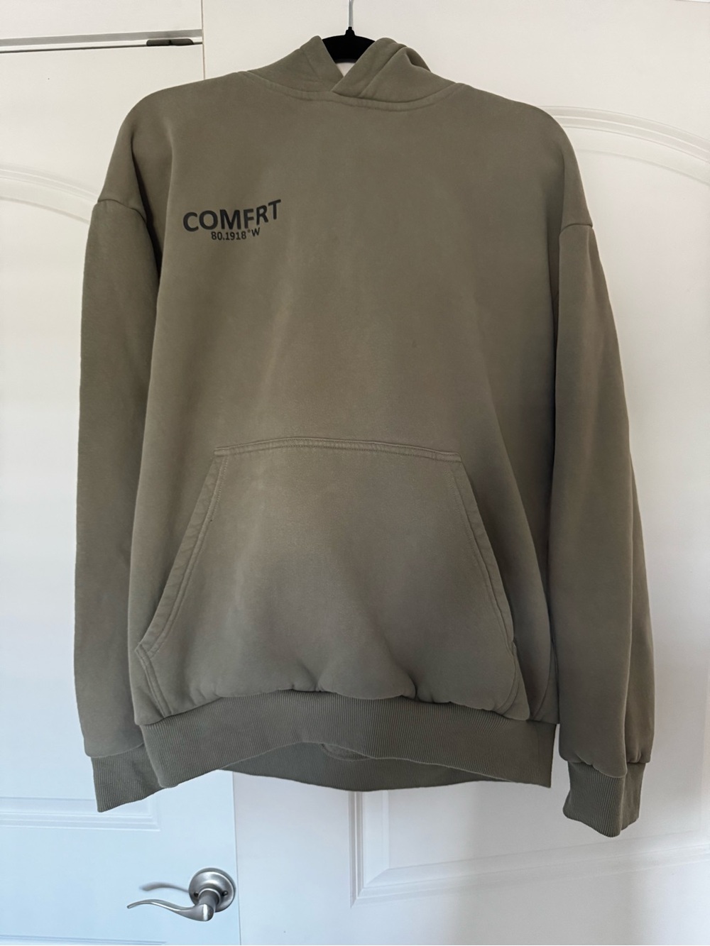 Comfrt Olive Green Hoodie Sweatshirt